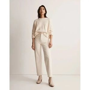 Madewell Women’s The Perfect Vintage Wide-Leg  Crop Jean Size 31P Petite NWOT